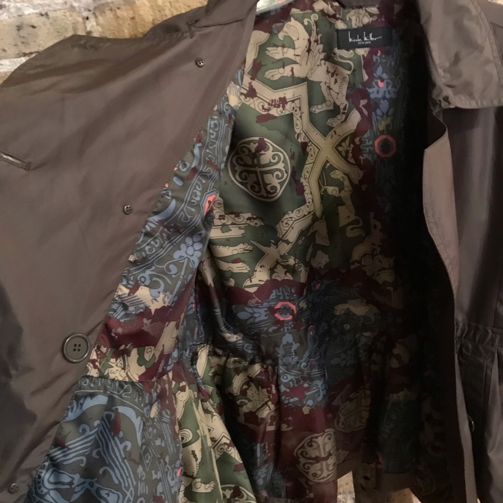 Rain Jacket, Cropped Look With Drawstring Tie - image 3